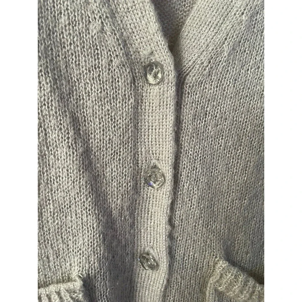 Gap Kids Light Gray Knit Lightweight Cardigan Size S